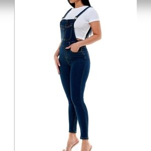 Stretch Denim Overalls